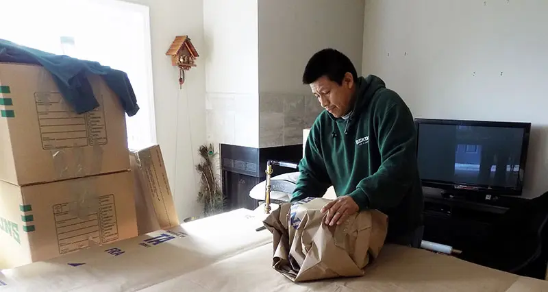 Household packing service for move by A and P Moving of Novato CA