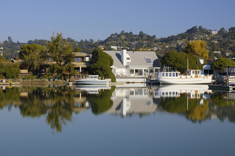 Corte Madera Creek in Larkspur California.